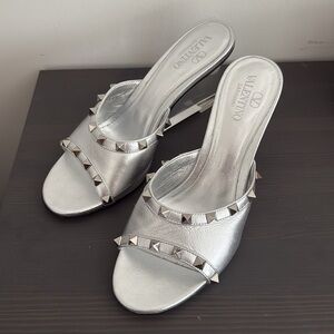 Valentino Garavani Studded Wedge Sandals - LIKE NEW